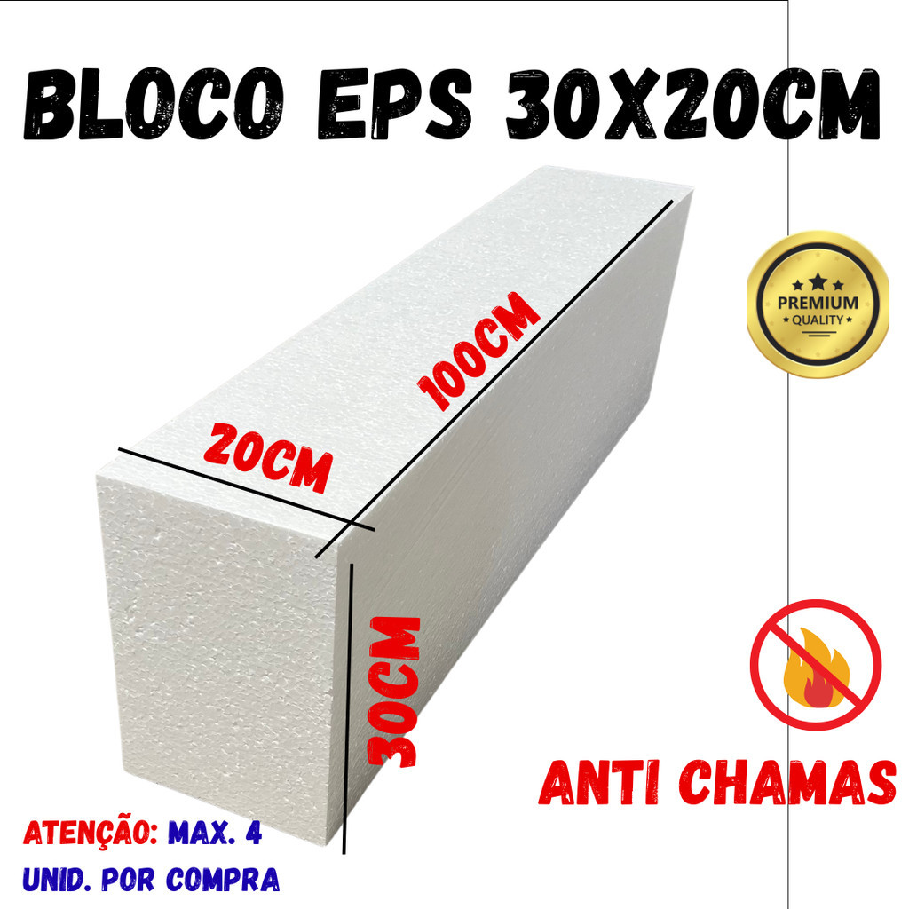Moldura Externa Viga Eps 1.00metro 30x20cm Isopor Fechada
