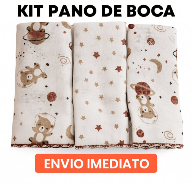 Pano de Boca Grande Bebe Fralda de Boca Babete 100