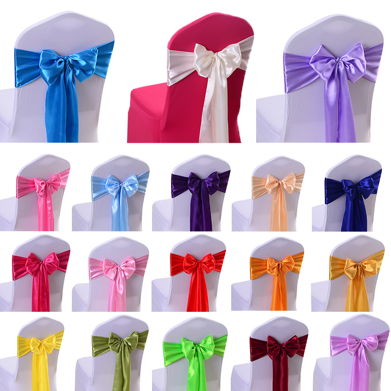 1 Peça De Laço Cetim para Cadeira Moderno  Projeto De Arco Cadeira Sash Para Festa