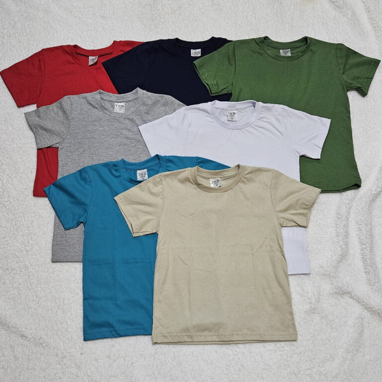 Camiseta avulsa infantil unissex manga curta 100% 