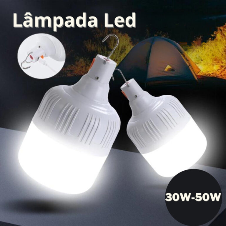Lâmpada LED USB Recarregável 10W/30W/50W Portát