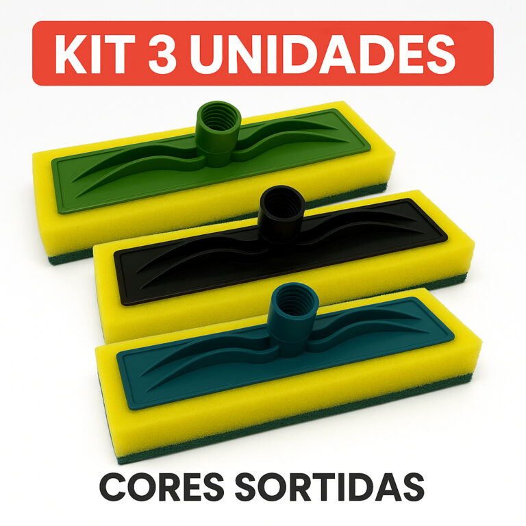Refil Mop Esponja Multiuso – Kit com 3 Peça