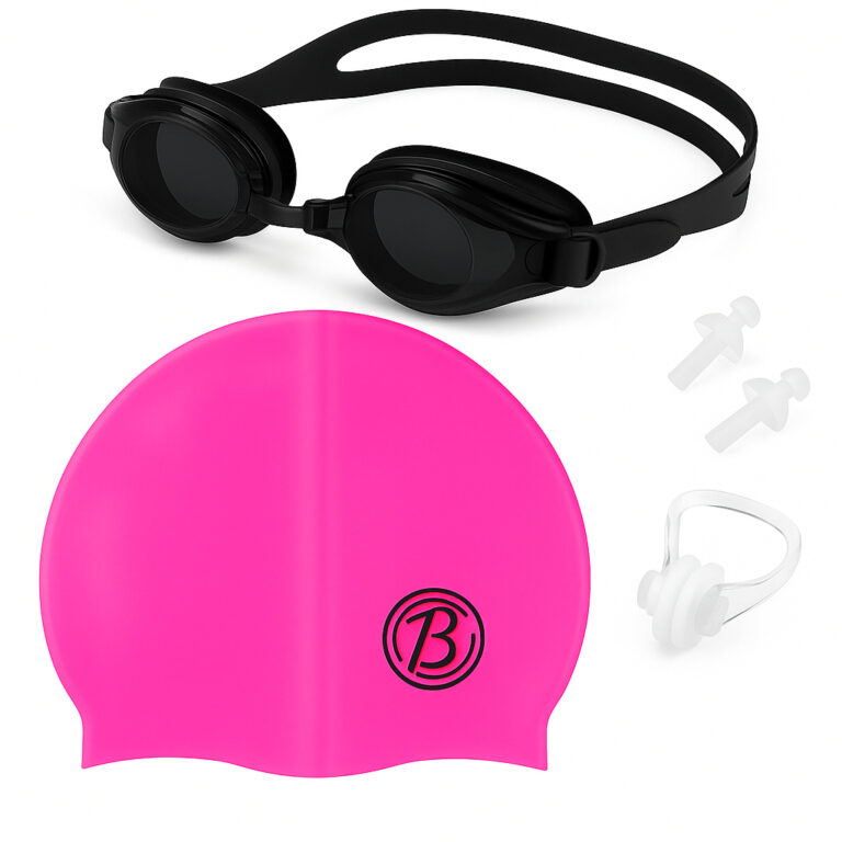 Kit Conjunto para Natação Touca Silicone + Oculo