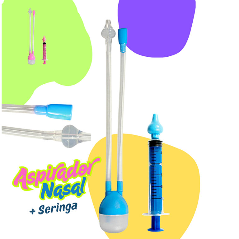 Kit Higiene Nasal Aspirador Sugador + Seringa Grad