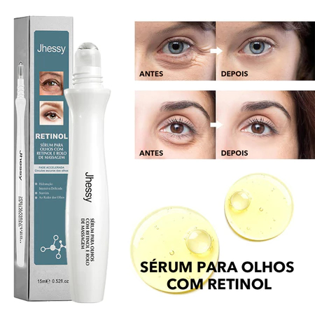 Sérum para Olhos com Retinol e Rolo de Massagem A