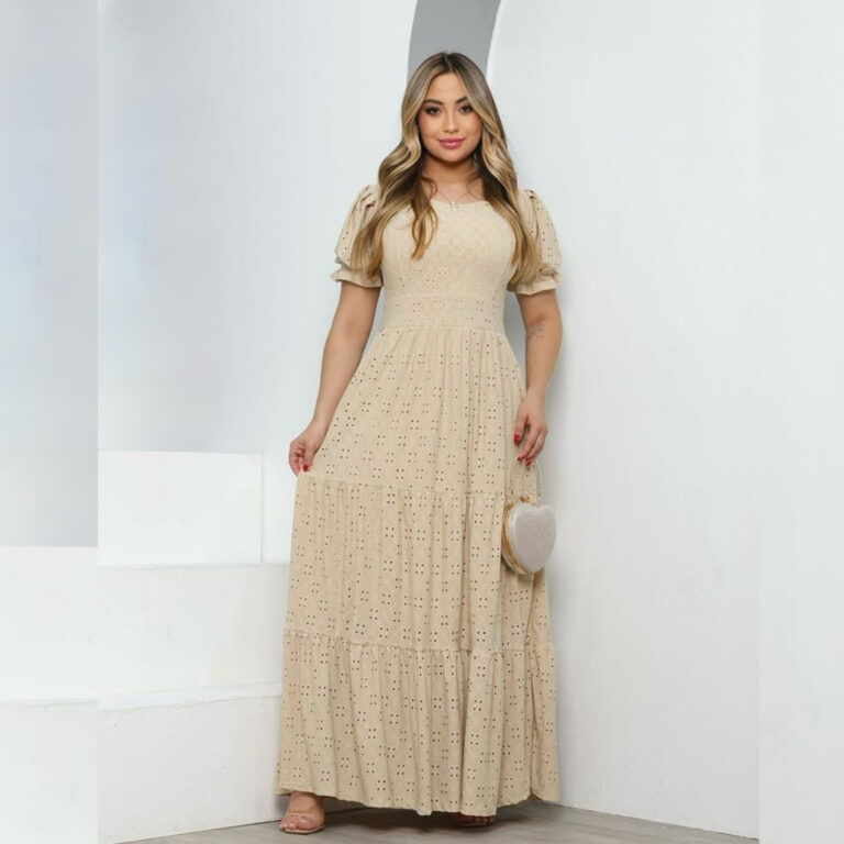 VESTIDO  LONGO TRÊS MARIAS  FEMININO LAISE  DE MA