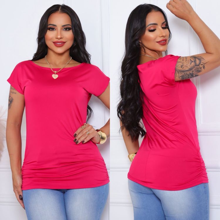 Blusinha Feminina Básica Veste Leg Romantic M ao 