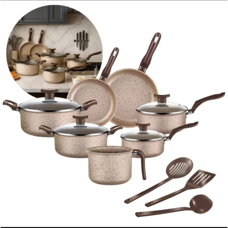 Conjunto De Panelas 10 Peças Jogo Teflon Antiader