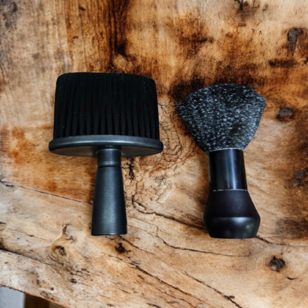 Espanador Bolinha Preto  Pincel Super Macio Profissional  Para Salão De Beleza E Barbearia