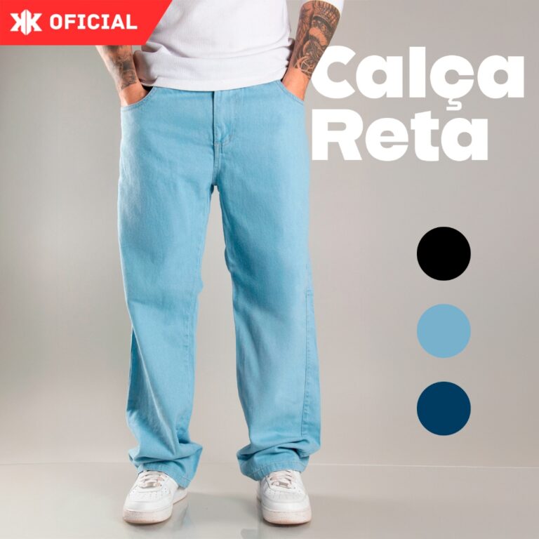 Calça Masculina Bag Jeans Larga Balão Larga esti