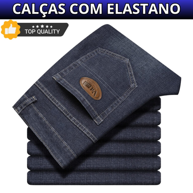 Calça Jeans Masculina Tradicional Com Elastano Ly