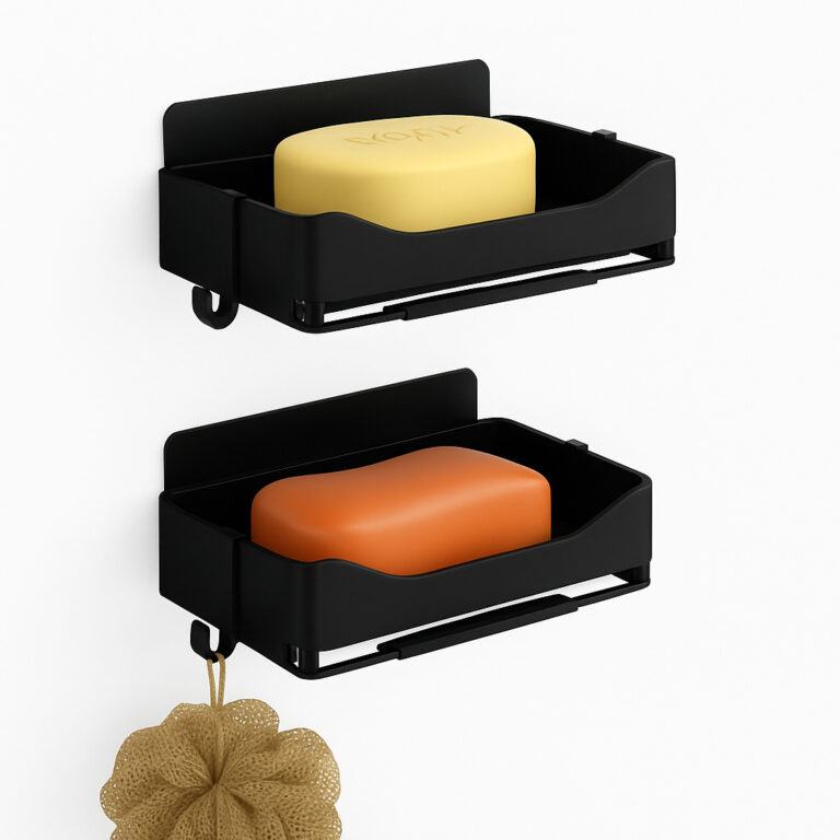 Kit 2 Porta Sabonete Duplo Saboneteira Parede Banh