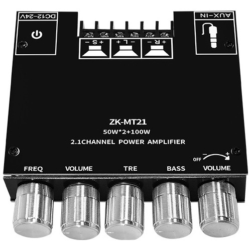 Amplificador Estéreo 2.1 ZK-MT21 – Bluetoot