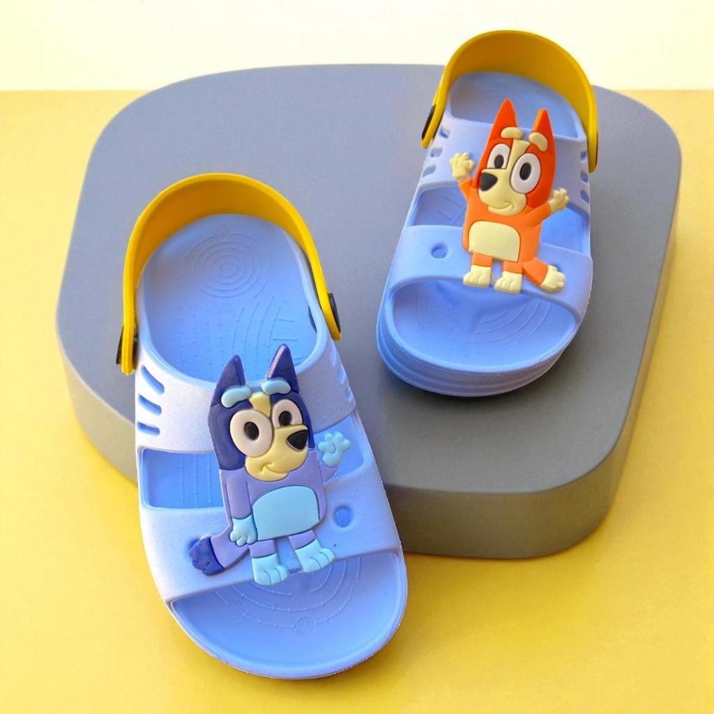 Papete Infantil Bluey Divertido  Sandália Babuche Meninos Confortável, Antiderrapante, Leve e Ideal