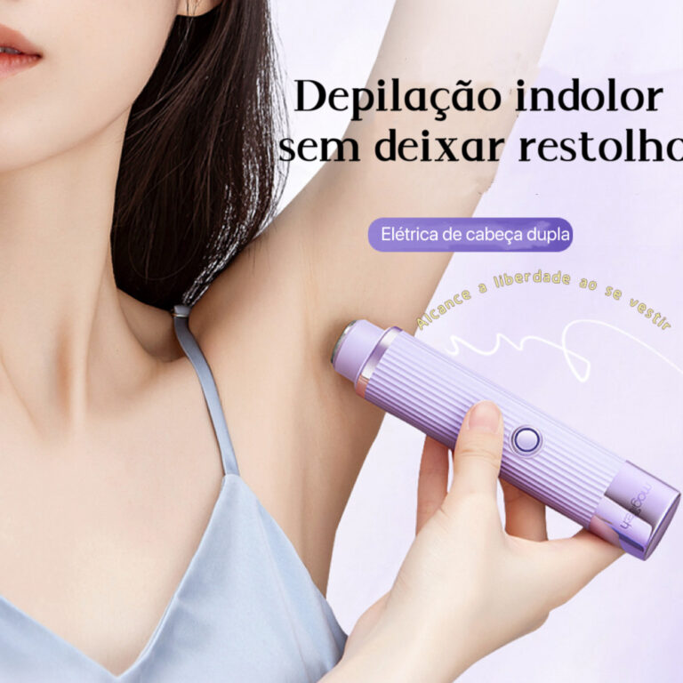Depilador elétrico manual compacto para homens ou