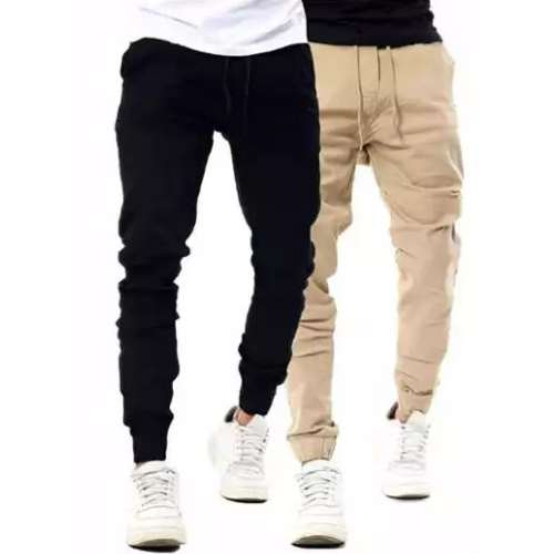 kit 2 ou uma Calça Jogger Masculina Punho Elastic