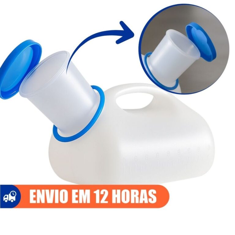 Coletor de Urina 1 Litro Tipo Papagaio Com Tampa S