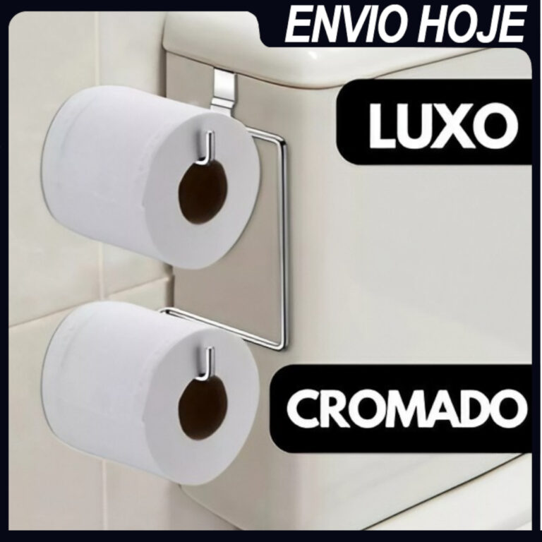 Suporte Papel Higiênico Duplo Para Caixa Acoplada