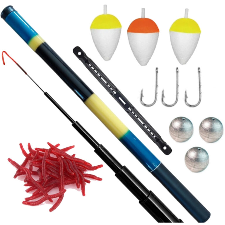 Vara de Pesca Telescopica 1,80 mts + 3 Anzol + 3 B