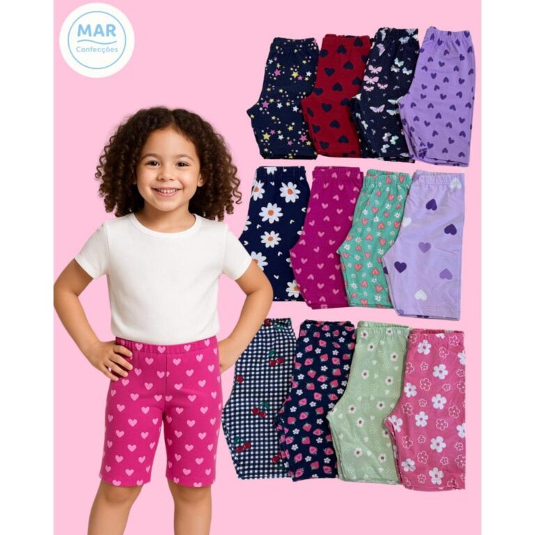 Kit 3 Bermudas Estampadas SORTIDAS – Confort