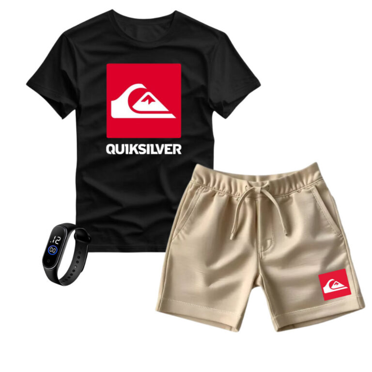 Kit Infantil Camiseta e Short Moletinho + Brinde G