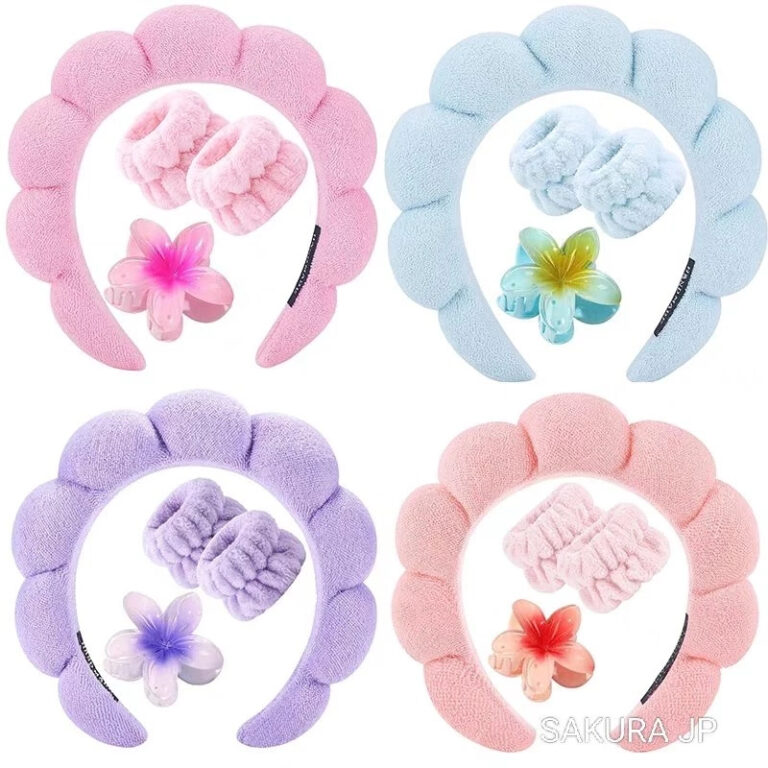 KIT 4 PCS Acessórios de Skincare Spa Feminino 