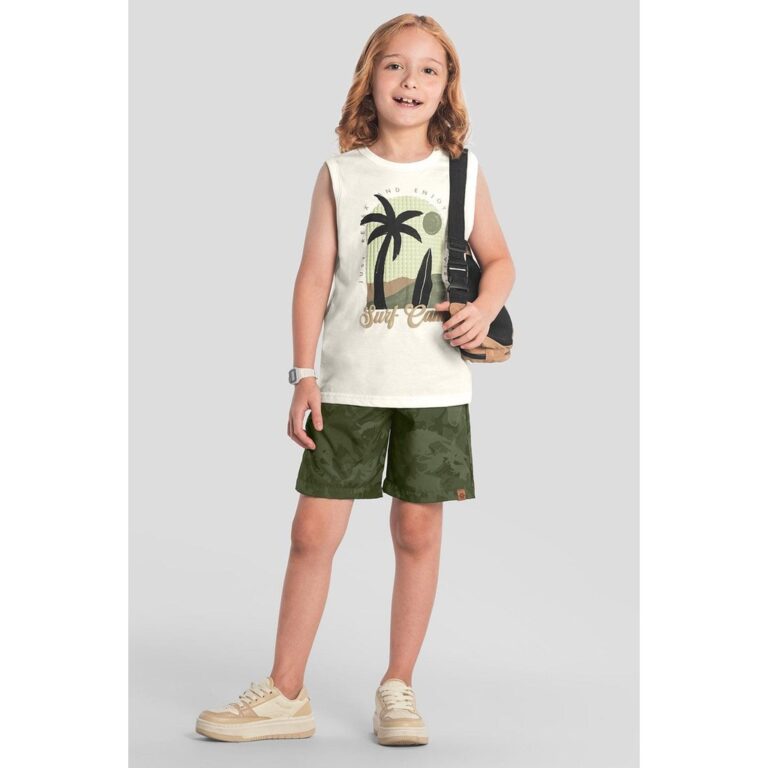 Regata infantil menino de surf Brandili