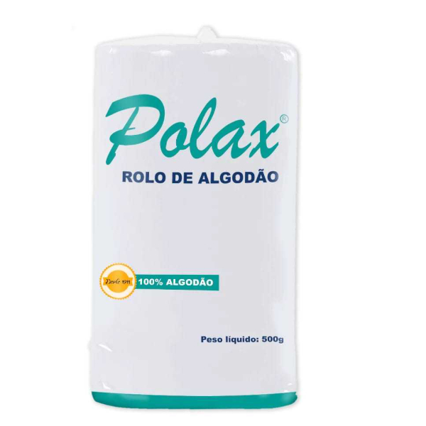 Rolo de Algodão Multiuso Polax  Hidrofilo para Ma
