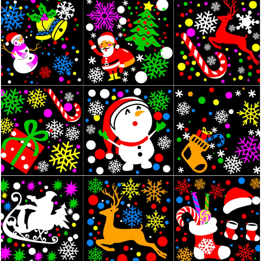 Projetor Natalino Refletor Luzes de Natal Com 16 D