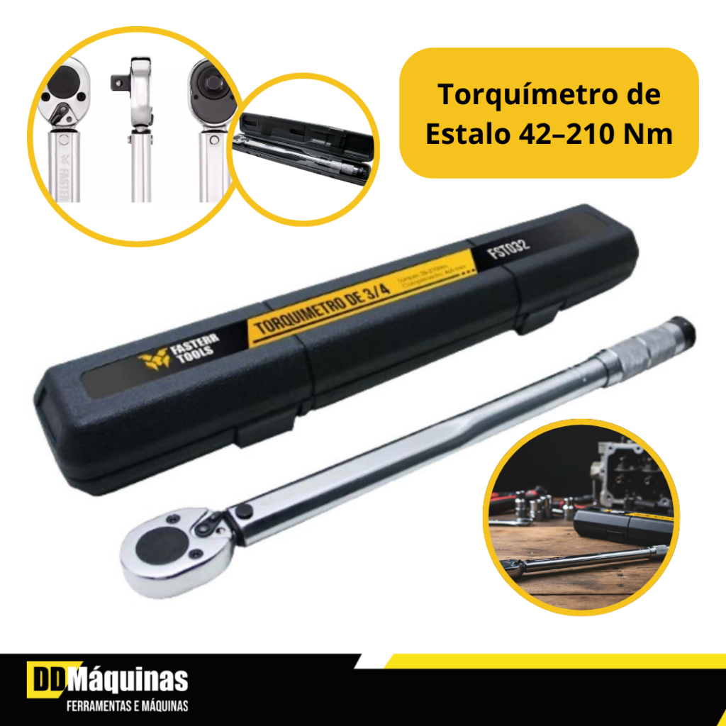 Torquímetro de Estalo Mecânico 28-210Nm 1/2 Pol. FST032 – Fasterr