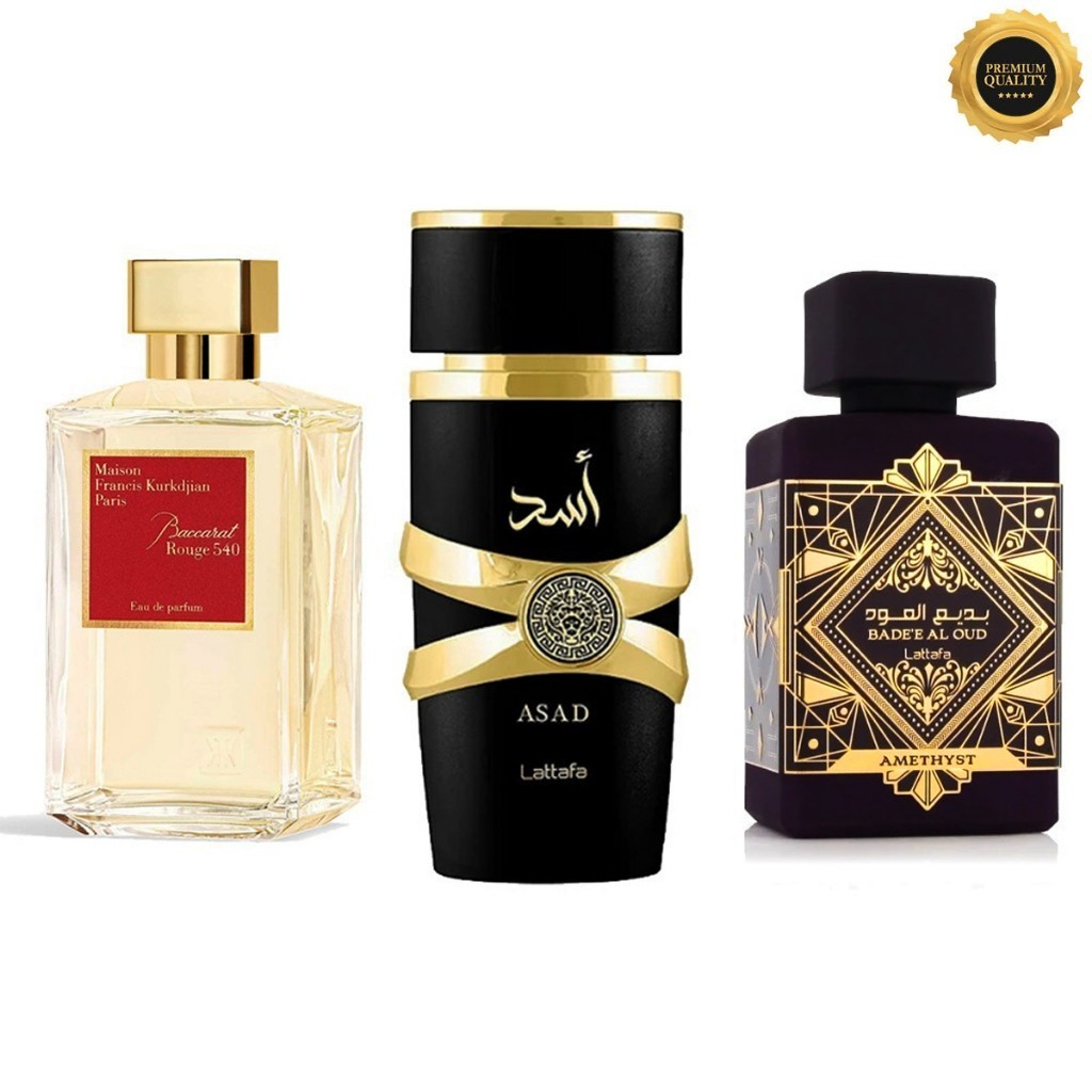 Kit 03 Perfume Arabes Masculino Importado Fragancia Concentrada fixação