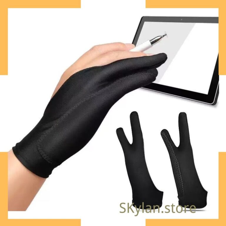 Luvas de desenho antiincrustantes de dois dedos, m