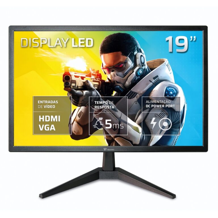 Monitor Viewpro 19 Led Com Hdmi Vga Vesa 100v/240v