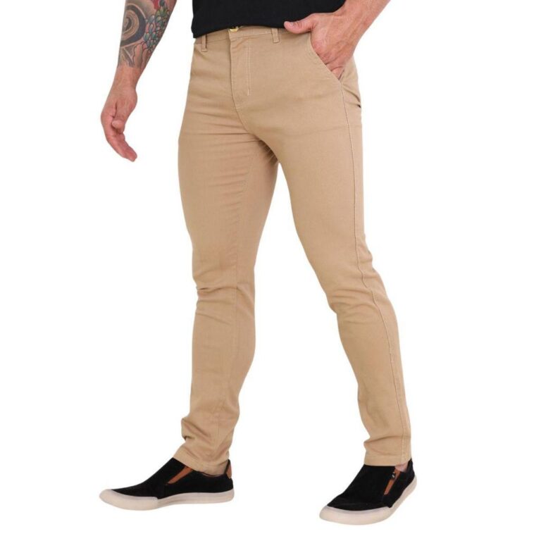 Calças Sarja Masculina Jeans Colorido Slim Oferta