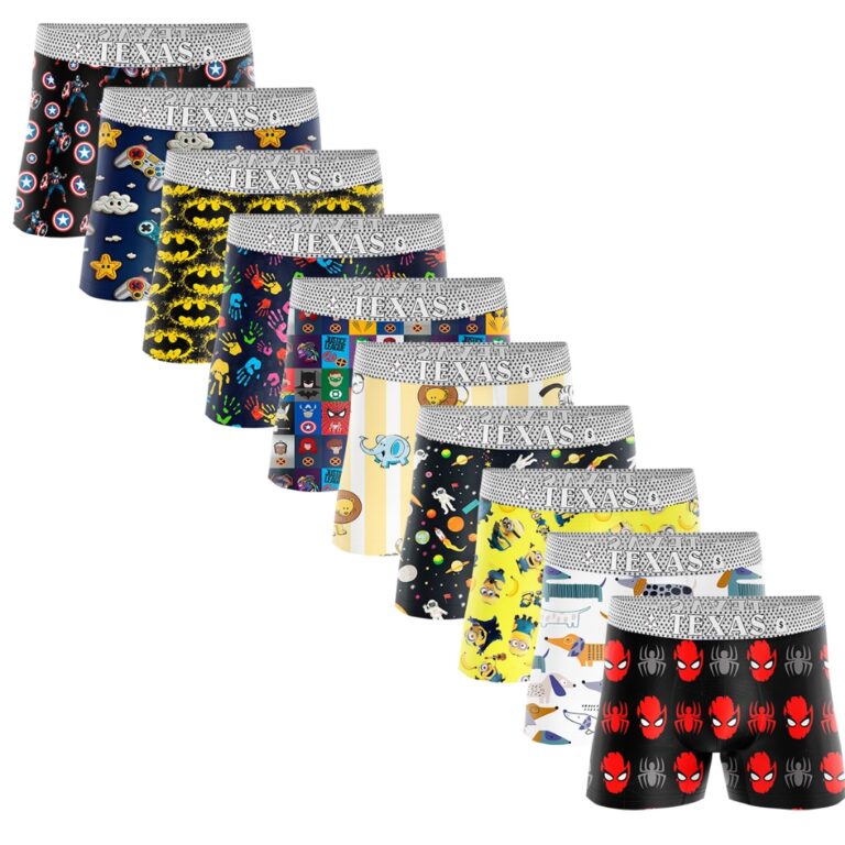 Kit Cuecas Boxer Infantil Personagens Box Com Forr