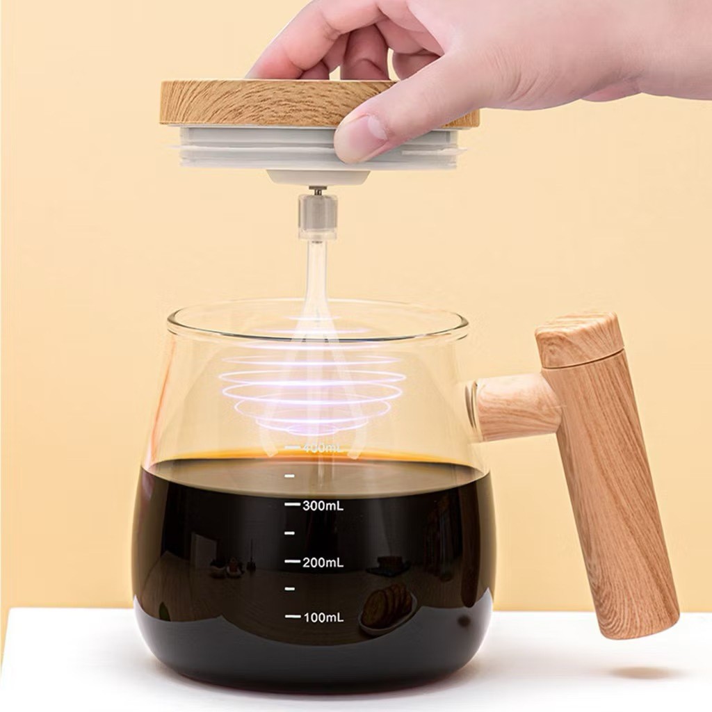 Caneca Automática Mistura Shake Com Cabo De Plástico 400ml Elétrica Recarregável 7000rpm Alta Veloci