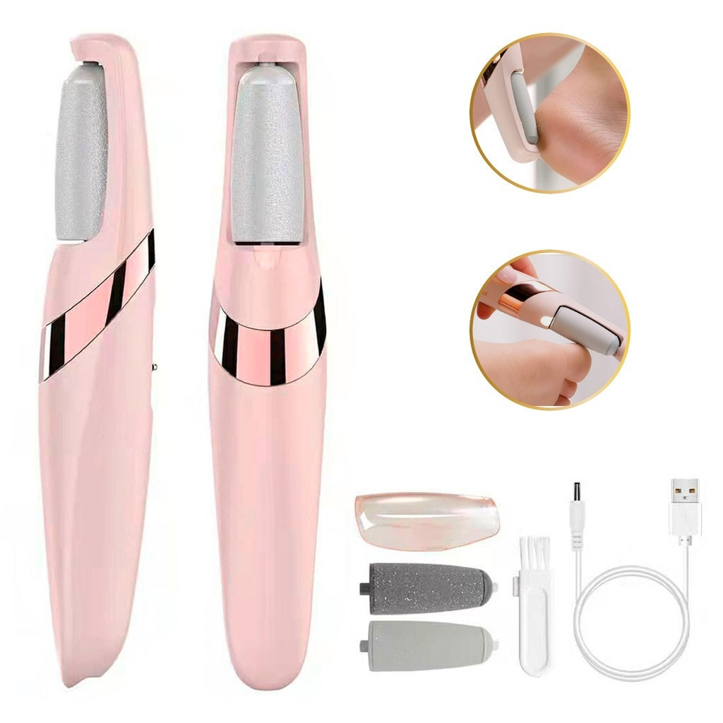 Lixador Elétrico para Pés  Esfoliador Portátil USB, Remove Calos e Rachaduras