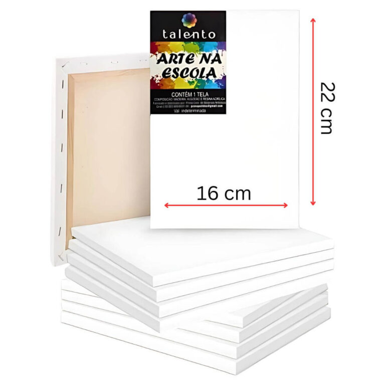 Kit 6 Telas Artística / Escolar para Pintura 16x2