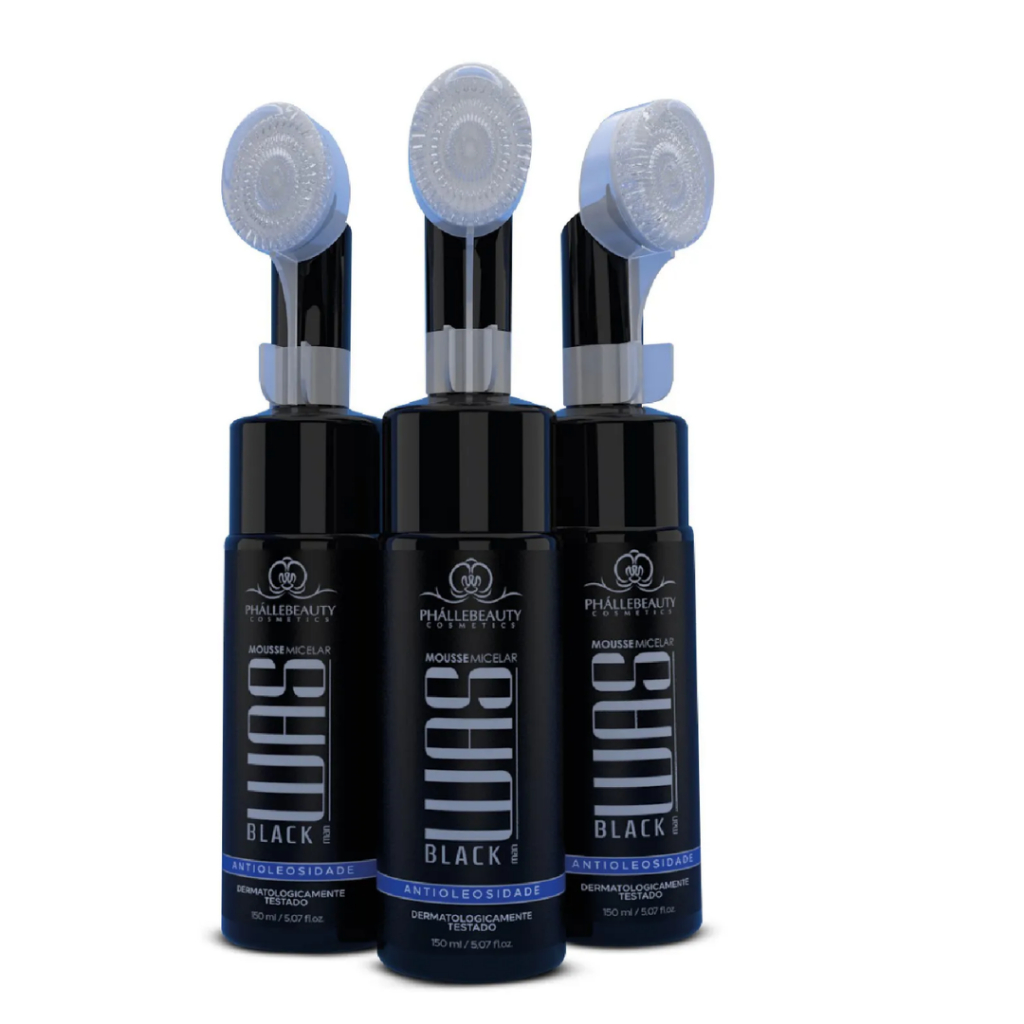 MOUSSE DE LIMPEZA FACIAL MASCULINA – WAS BLACK PHALLEBEAUTY 150mL