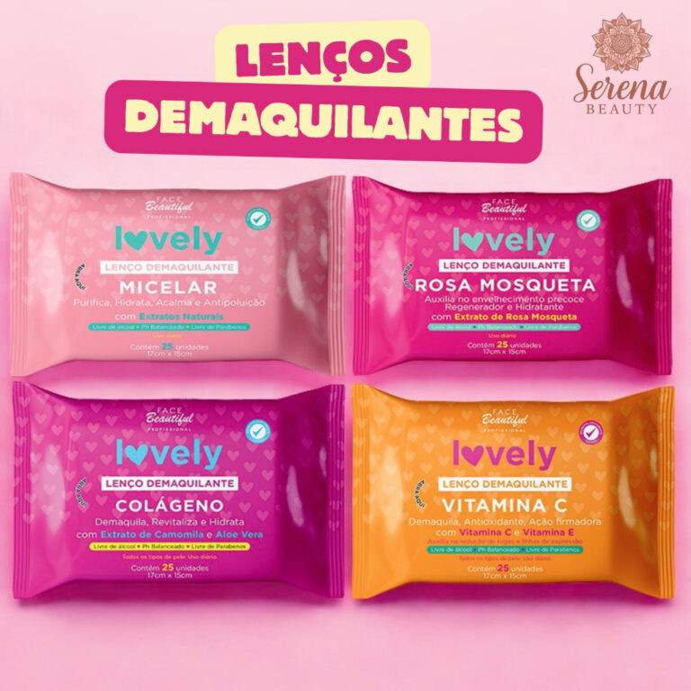 Kit Skin Care Lenço Demaquilante Removedor de Maq
