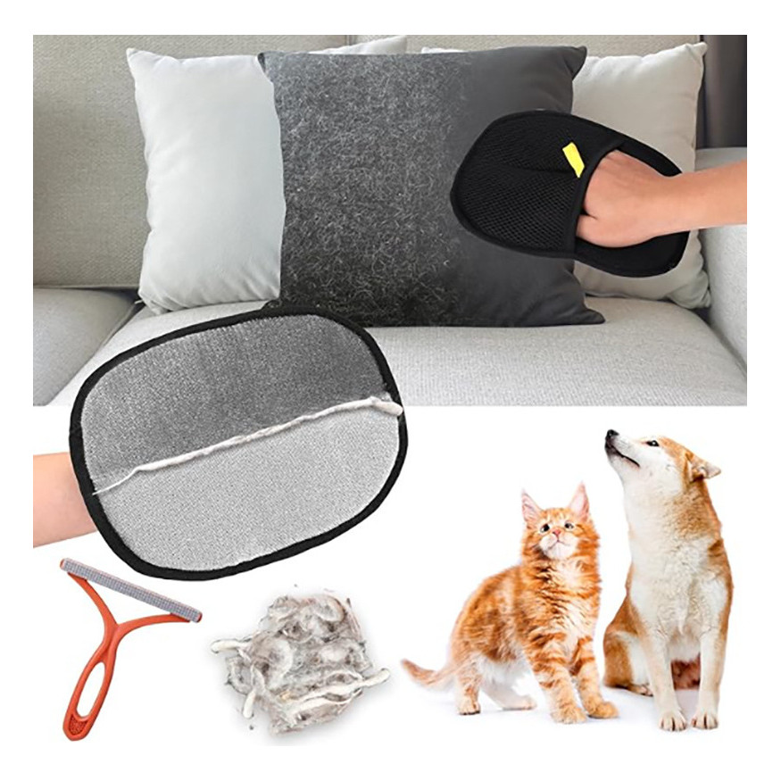 Luvas Removedora de Pelo Escova De Limpeza Para Animais , Luvas de Limpeza