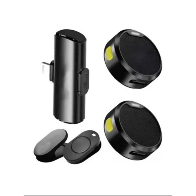 Microfone Lapela Sem Fio Duplo Profissional Portá