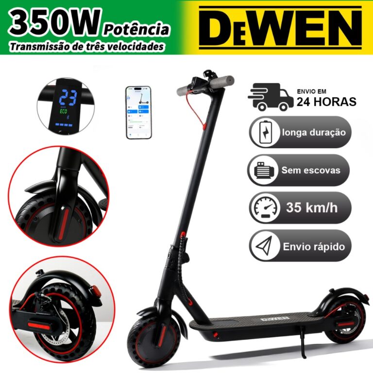 Patinete Elétrico Scooter Para Adultos 350W Veloc