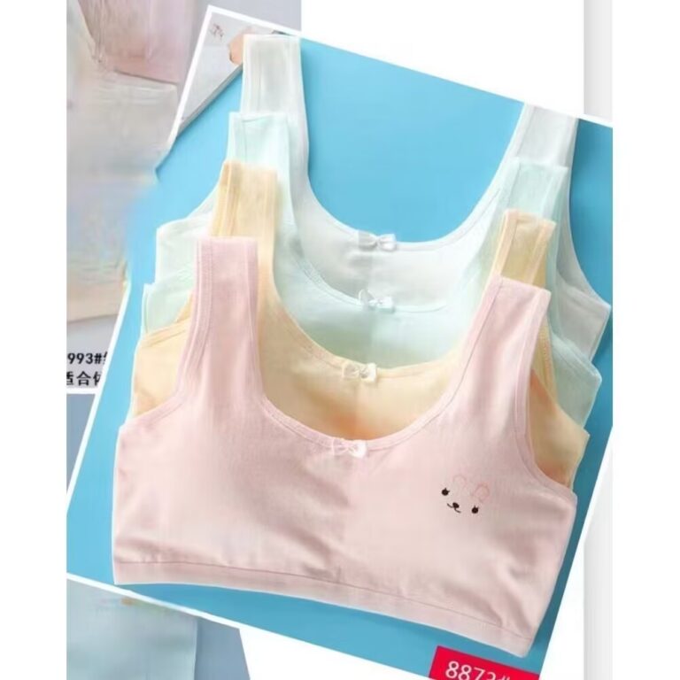 1 a 3 pecas Top sutiã Infantis juvenil com bojo/T