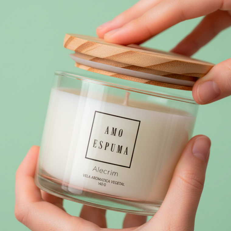 Vela Aromática Perfumada PREMIUM Cera Vegetal Esp