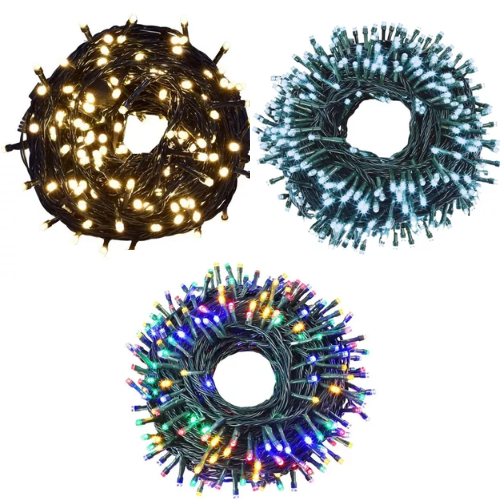 Cordão Pisca Iluminação Enfeite Natal C/ 100 Le