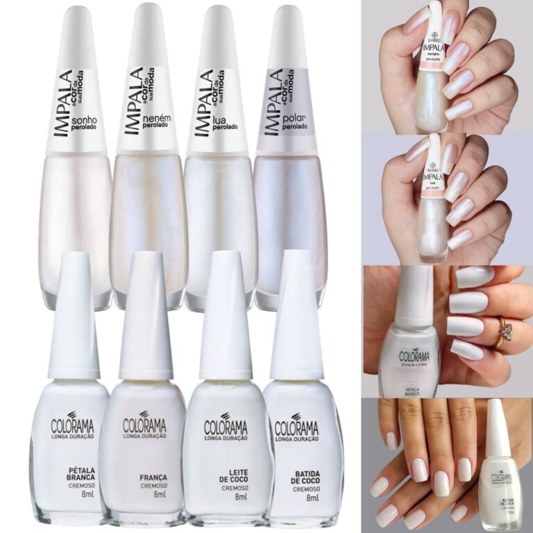 Esmalte Impala Colorama Tons Brancos Perolado Esma