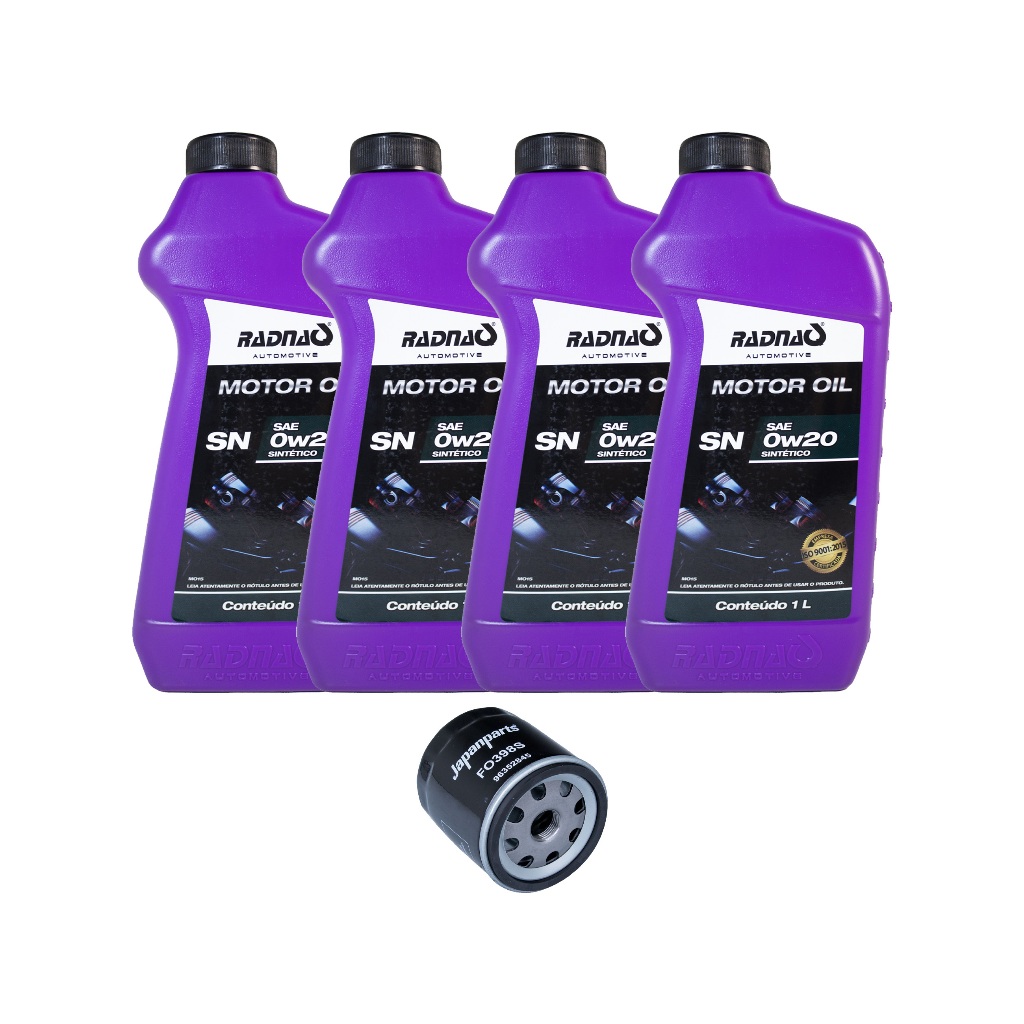 Kit Troca de Óleo para Chevrolet Prisma 1.0 – Radnaq 0w20