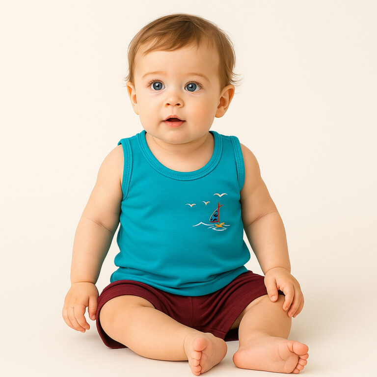 Camiseta Infantil Bebê Menino Regata Pijama Super