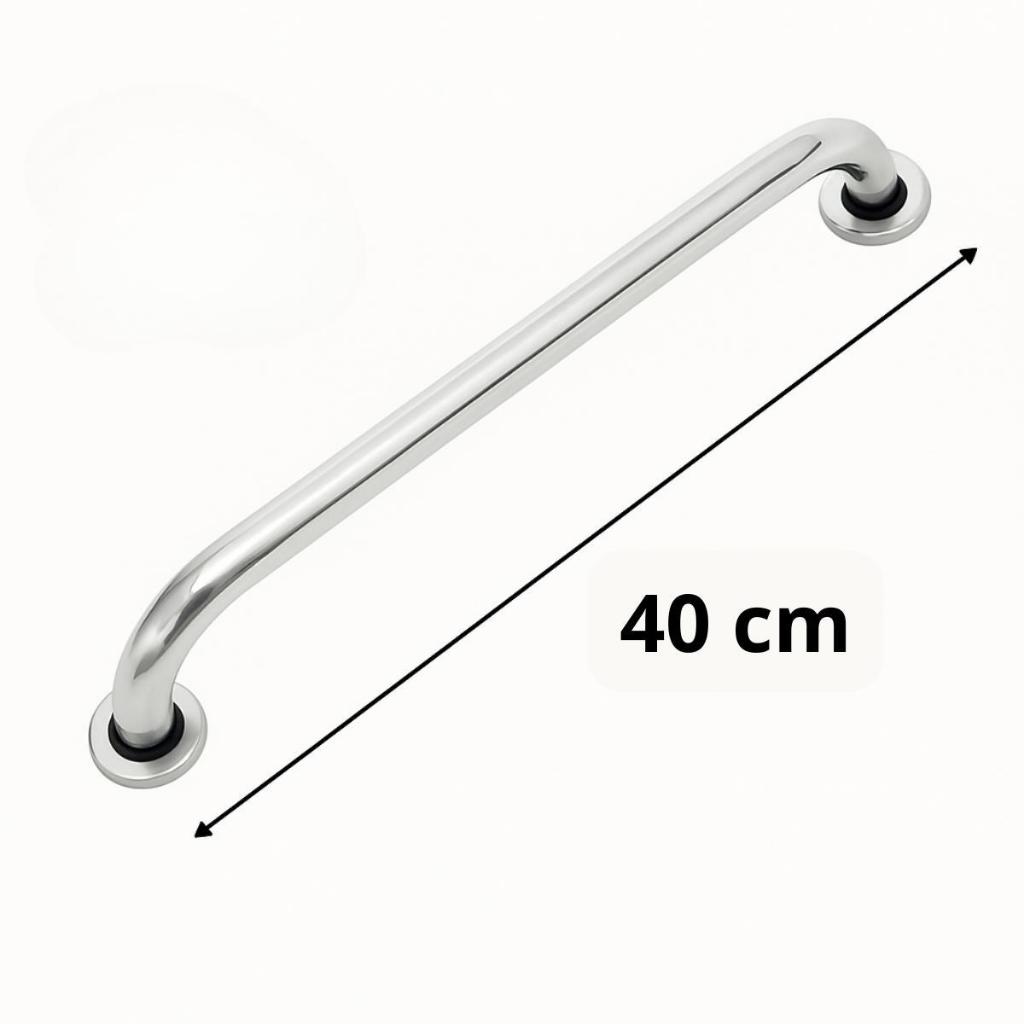 Alça Barra De Apoio  40Cm Idoso Deficiente Suporte Parede Corrimão Banheiro Segurança